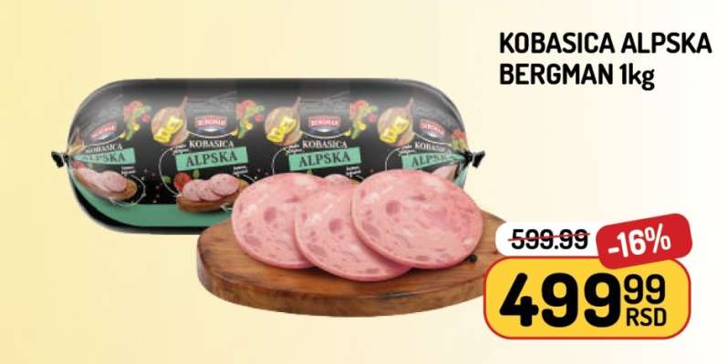 KOBASICA ALPSKA BERGMAN 1kg