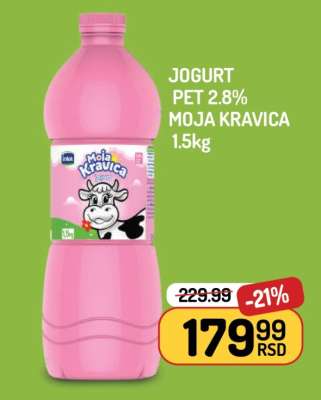 JOGURT PET 2.8% MOJA KRAVICA 1,5kg