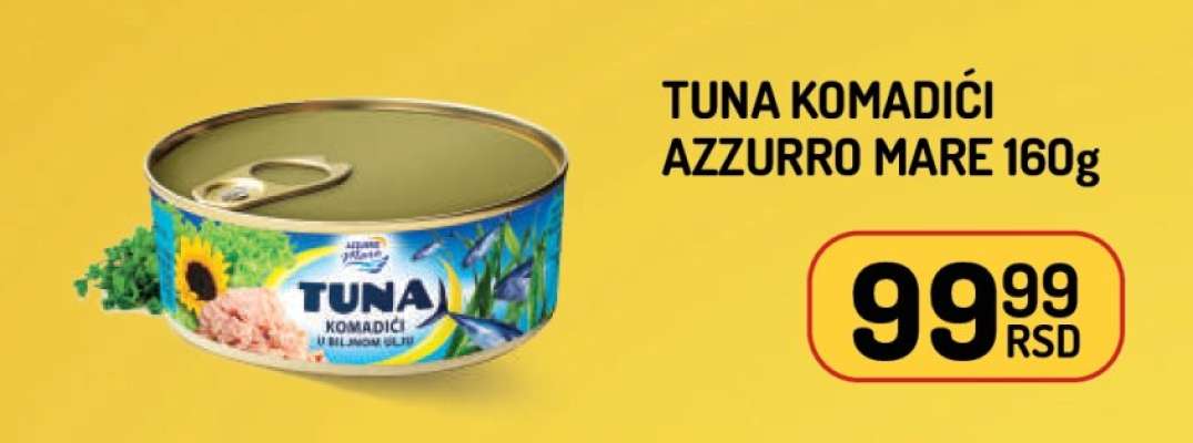 Tuna Komadići Azzurro Mare 160g
