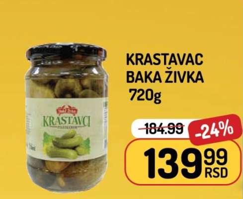 KRASTAVAC BAKA ŽIVKA 720G