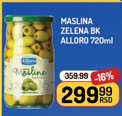 MASLINA ZELENA BK ALLORO 720ml
