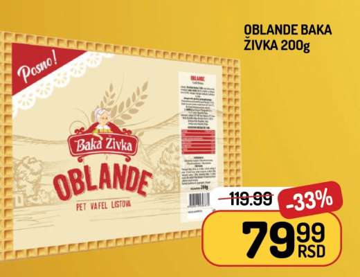 OBLANDE BAKA ŽIVKA 200g