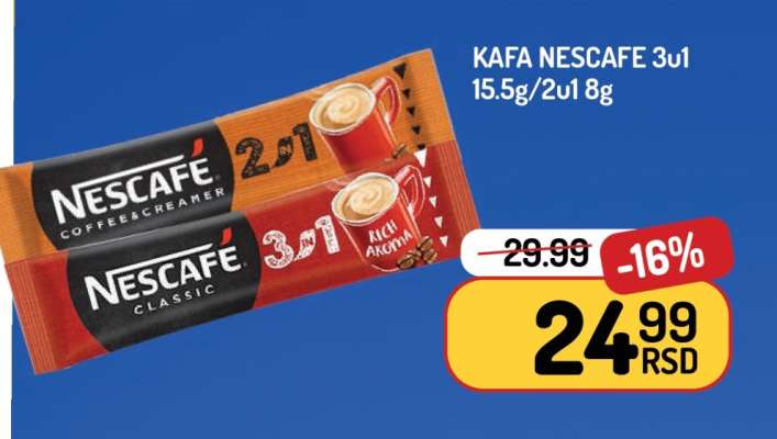 KAFA NESCAFE 3u1 15.5g/2u1 8g