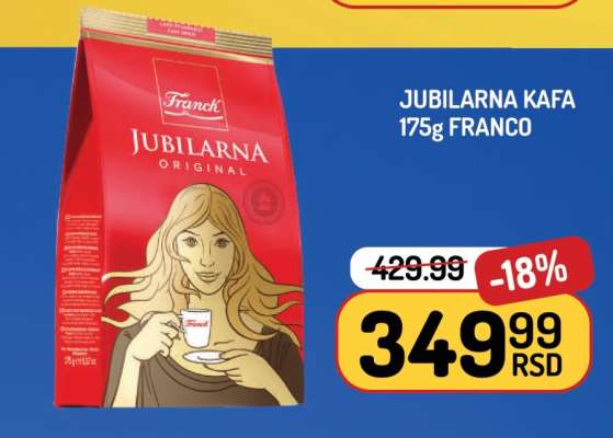 Jubilarná Kafa 175g Franco