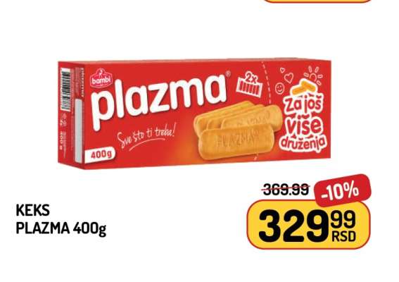 Keks Plazma 400g