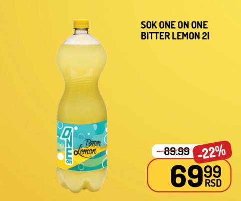 Sok One on One Bitter Lemon 2L