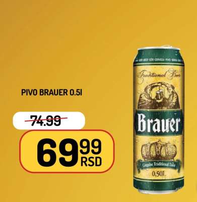 Pivo Brauer 0.5l