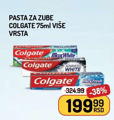 PASTA ZA ZUBE COLGATE 75ml VIŠE VRSTA