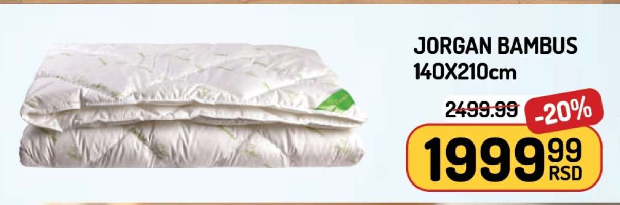 Jorgan Bambus 140x210cm