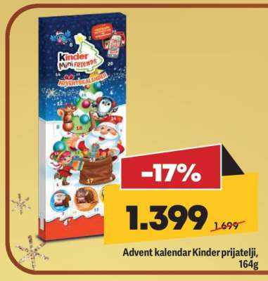 Advent kalendar Kinder prijatelji
