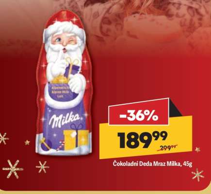 Čokoladni Deda Mraz Milka, 45g