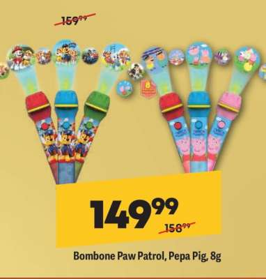 Bombone Paw Patrol, Pepa Pig, 8g