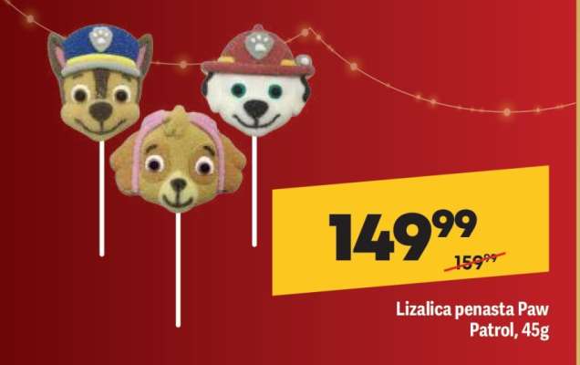 Lizalica penasta Paw Patrol, 45g