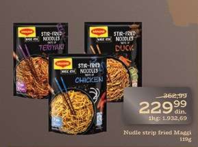 Nudle strip fried Maggi