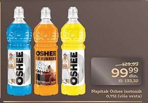 Napitek Oshee izotonik