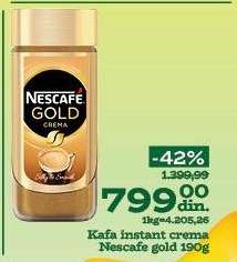 Kafa instant Crema, Nescafe Gold, 190g