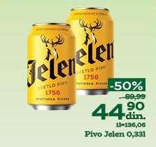 Pivo Jelen 0.33l