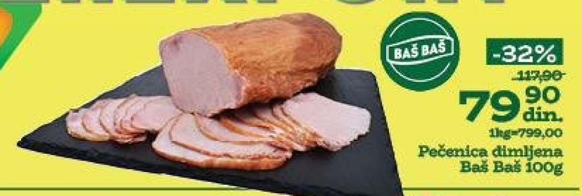 Pečenica dimljena Baš Baš 100g