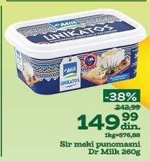 Sir meki punomasni Dr Milk 260g