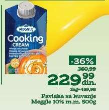 Pavlaka za kuvanje Meggle 10%m.m. 500g