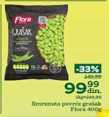 Smrznuto povrće grašak Flora 400g