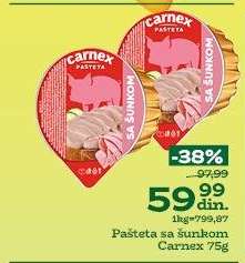 Pašteta sa šunkom Carnex
