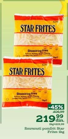Smrznuti pomfrit Star Frites 1kg