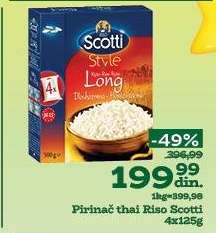 Pirinač thai Riso Scotti 4x125g