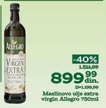 Maslinovo ulje extra virgin Allegro 750ml