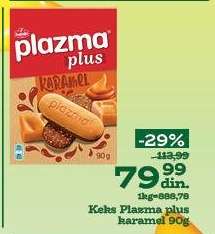 Keks Plazma plus karamel 90g
