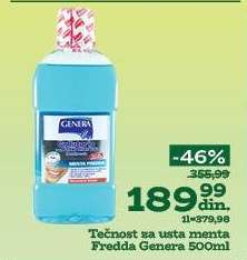 Tečnost za usta menta Fredda Genera 500ml