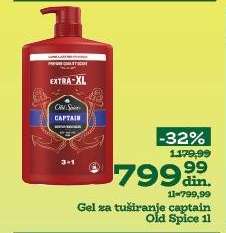 Gel za tuširanje Captain Old Spice 1l