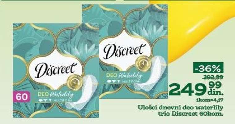 Ulošci dnevni deo waterlily trio Discreet 60kom.