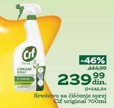 Sredstvo za čišćenje sprej Cif original 700ml