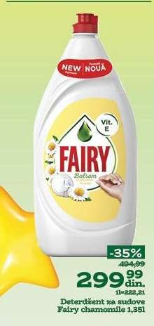 Deterdžent za sudove Fairy chamomile 1,35l