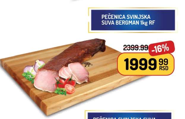 PEČENICA SVINJSKA SUVA BERGMAN 1kg RF