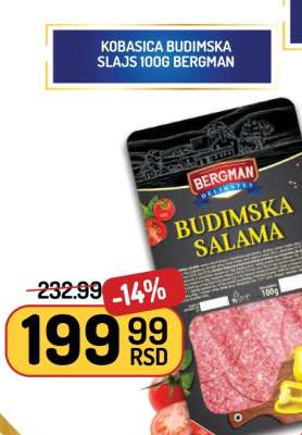 Kobasica Budimska 100g Bergman