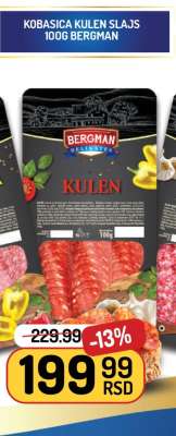 Kobasica Kulen Slajs 100g Bergman