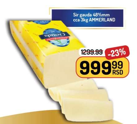 SIR GAUDA 48%MM CCA 3KG AMMERLAND