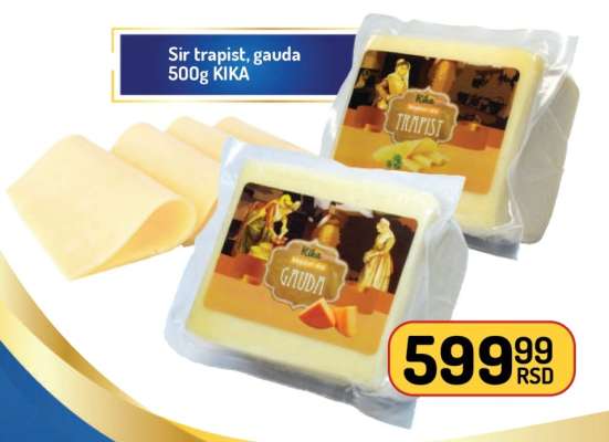 Sir trapist, gauda 500g KIKA