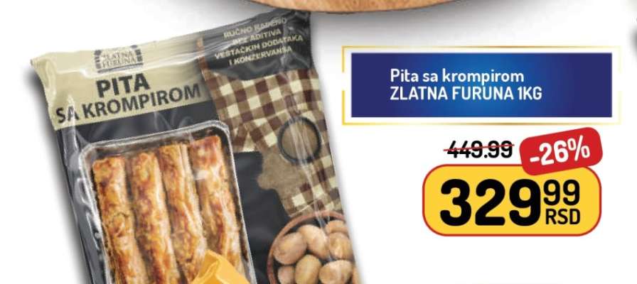 Pita sa krompirom Zlatna Furuna 1kg