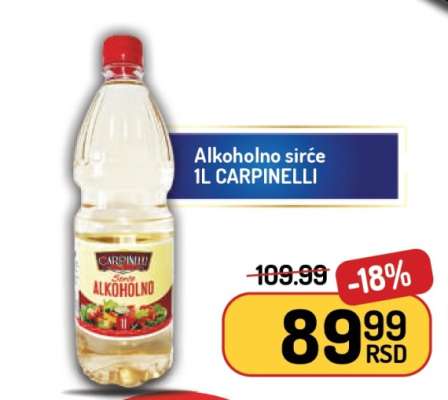 Alkoholno sirće 1L CARPINELLI
