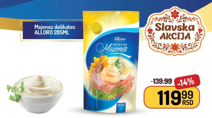 Majonez delikates ALLORO 285ML