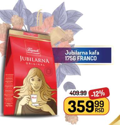 Jubilarná Kafa 175g Franco