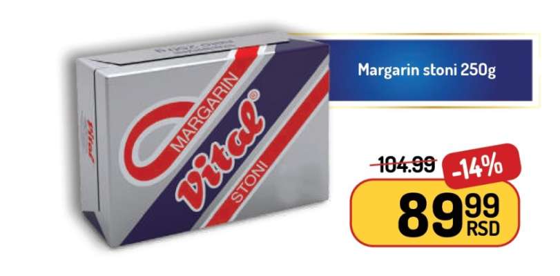 Margarín stoni 250g