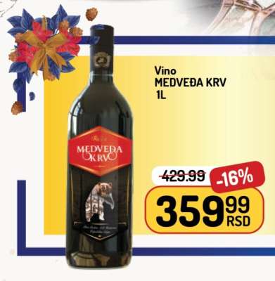 Vino Medveđa krv 1l
