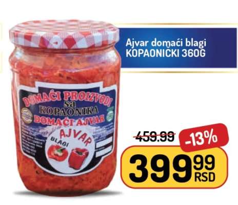 Ajvar domaći blagi KOPAONICKI 360G