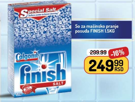 So za mašinsko pranje posuda FINISH 1.5KG