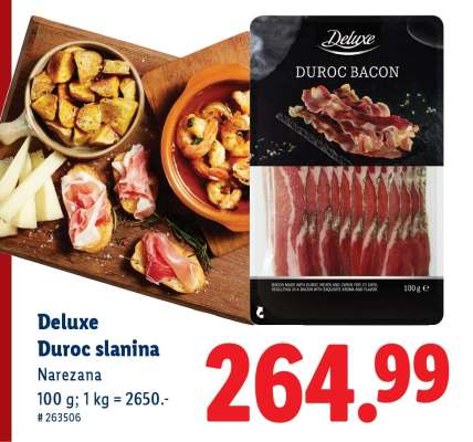 Deluxe Duroc slanina
