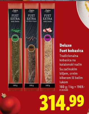 Deluxe Fuet kobasica